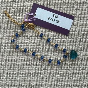 Unique Vintage Beaded Bracelet #743 Handmade by Violette Grace